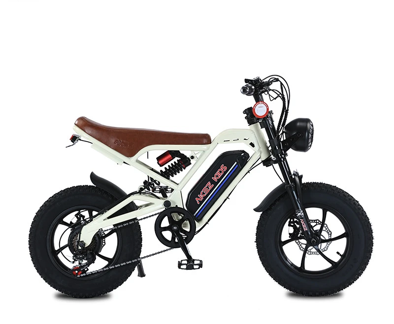 Nueva llegada 16*4 "neumático ancho Ebike pequeño Mini Motor eléctrico Dirt Moto bicicleta para niños de 7 10-14 años niño