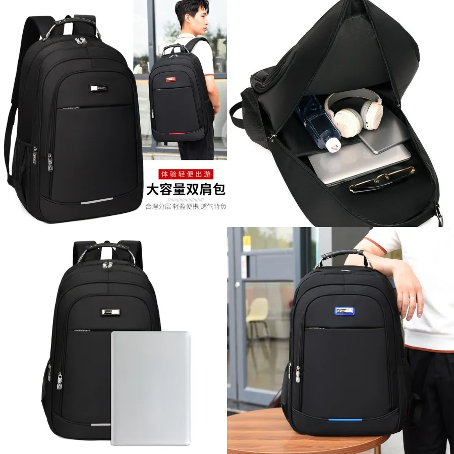 

【New style】Backpack large capacity men's high-end computer business travel backpack logo business trip outdoor leisure commutin