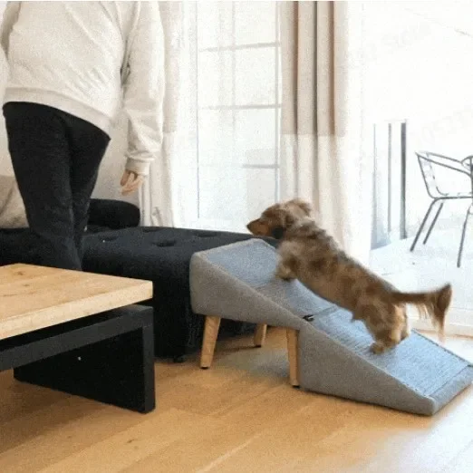Wooden Pet Indoor Sofa Ladder Split Staircase Ramp Dual-purpose Wooden Footstool