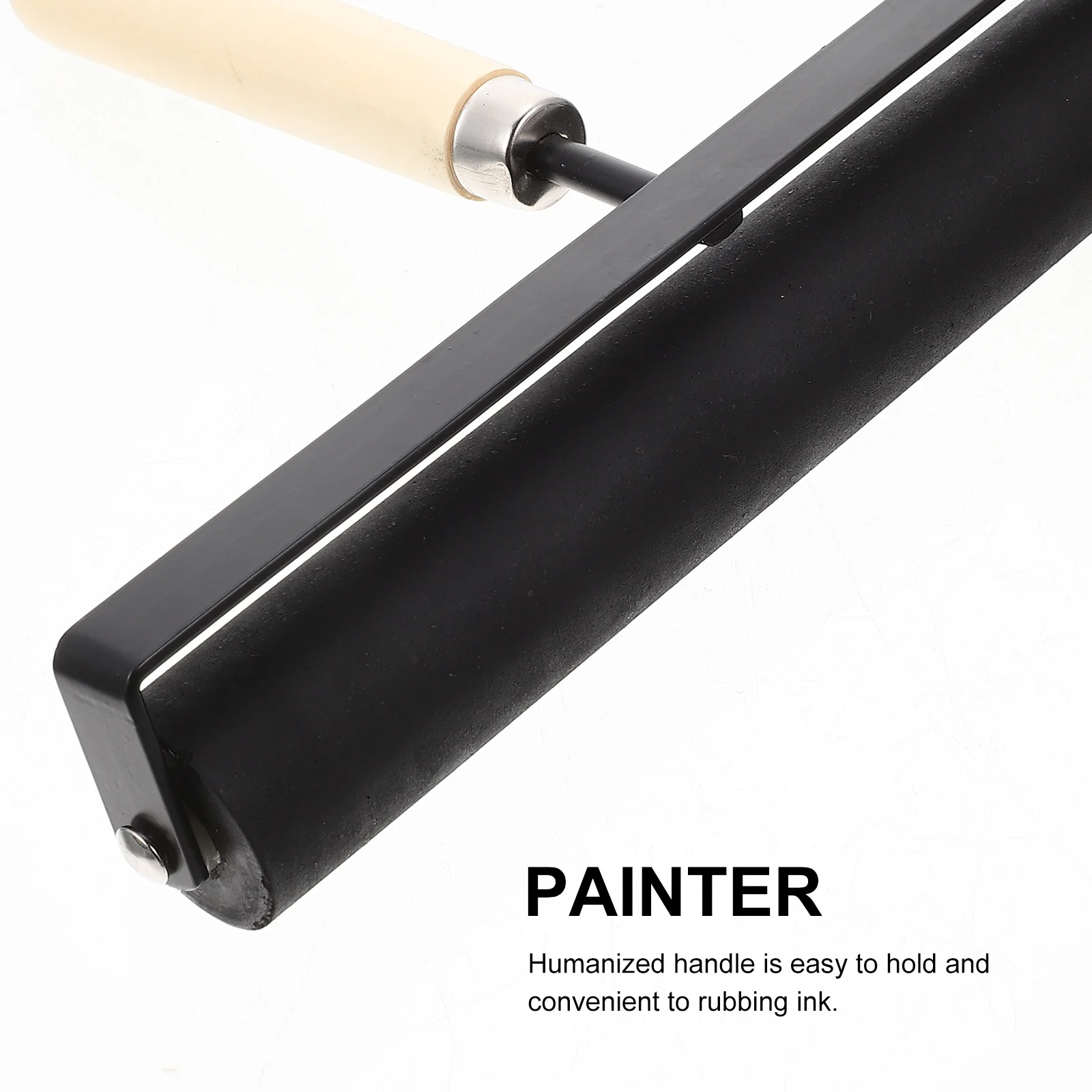 أسطوانة رسم ماسية بمقبض أنسن من سبائك الألومنيوم والخشب والمطاط، أداة حبر مطبوعة إبداعية موثوقة للحرف اليدوية #6