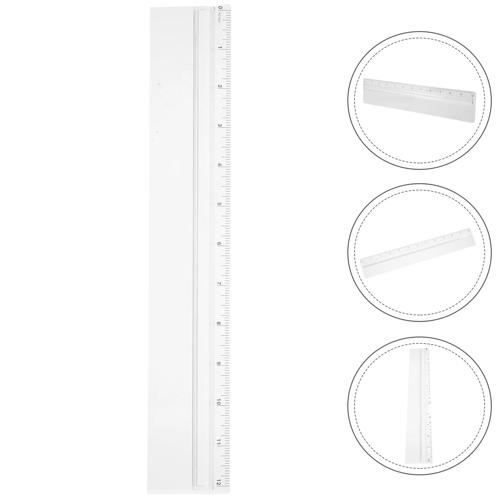 Magnifying Glass Ruler Scale Tape Utility Knife Magnates with Bar Centimeter Office