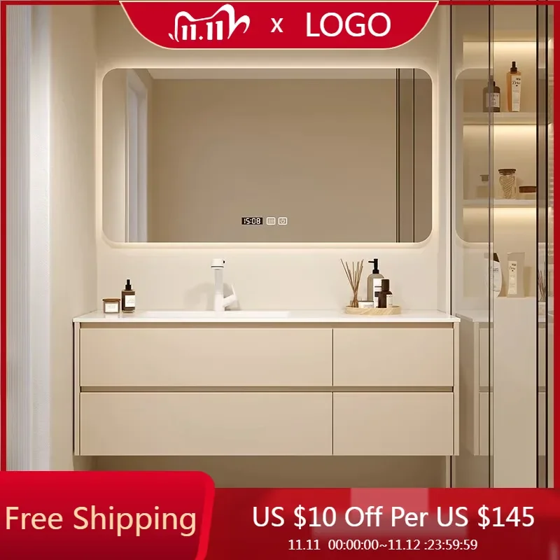 

Modern Salon Bathroom Cabinets Vintage Vanity Drawer Light Bathroom Cabinets Mirrors Storage Mueble Organizador Furniture