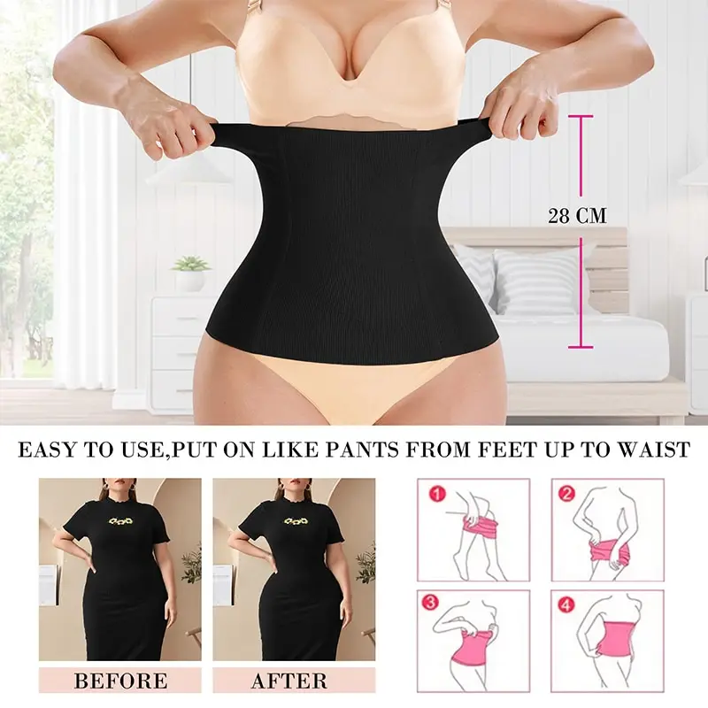 Waist Trainer Body Shaper Girdle to Lose Weight Belly Reducing Belts and Modeling for Women High Compression Postpartum Girdles