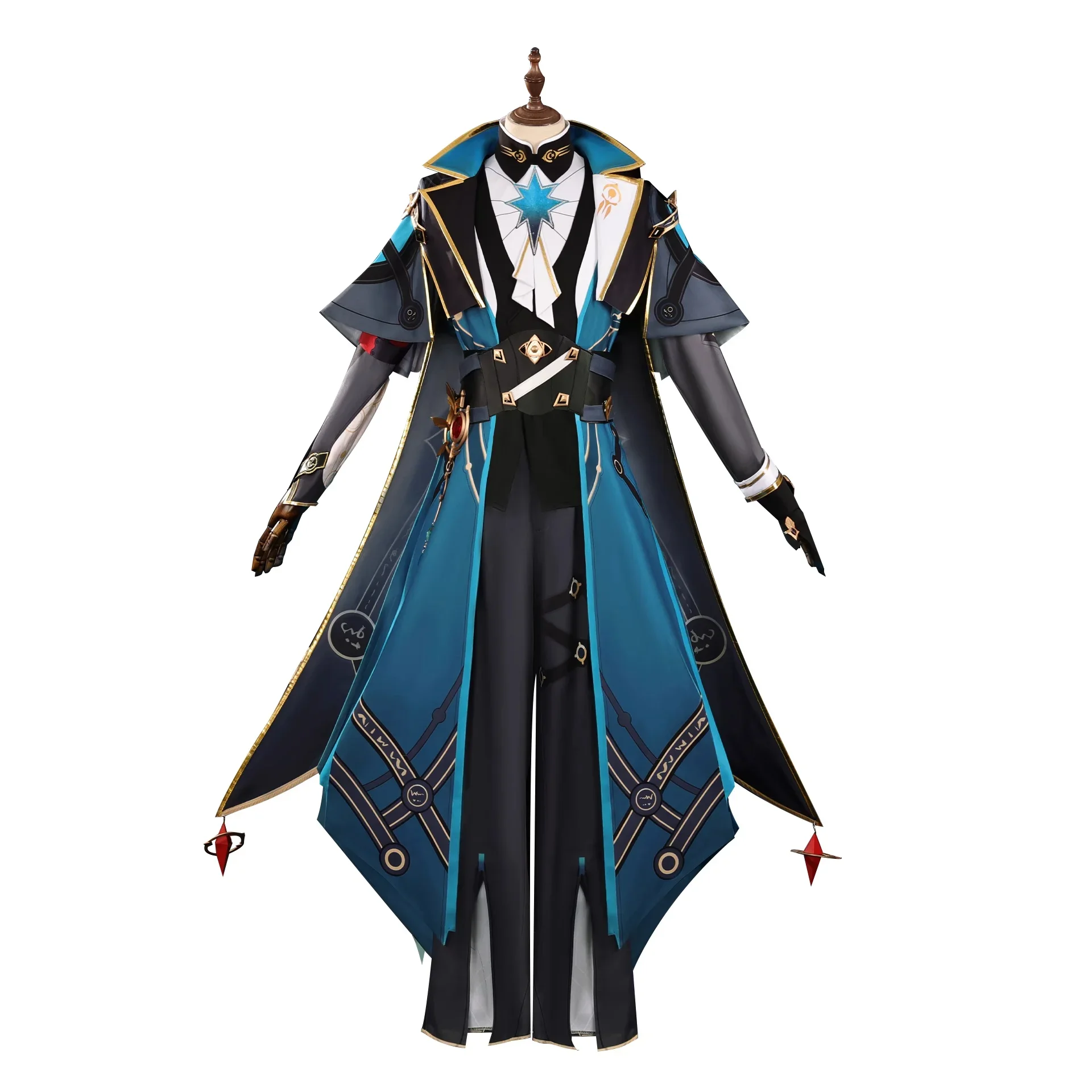 

Honkai Star Rail Anaxa Cosplay Costume Anime Cosplay Anaxagoras Wig Uniform Full Set Game Green Wig Party Outfits Halloween