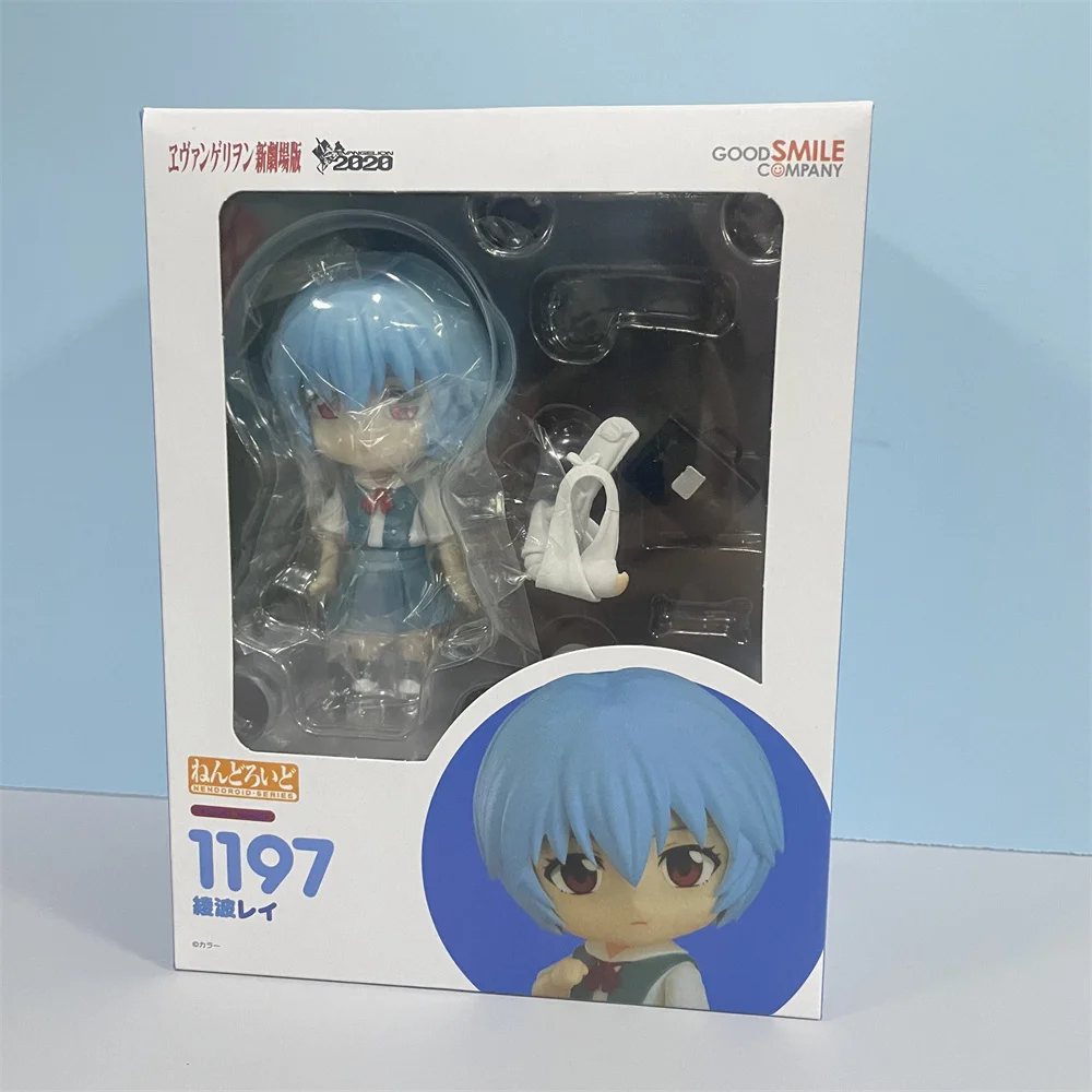 Anime Figures NEON GENESIS EVANGELION Ayanami Rei 1197 EVA Action Figure Model Cute Toys for Children PVC Collector Doll 10cm