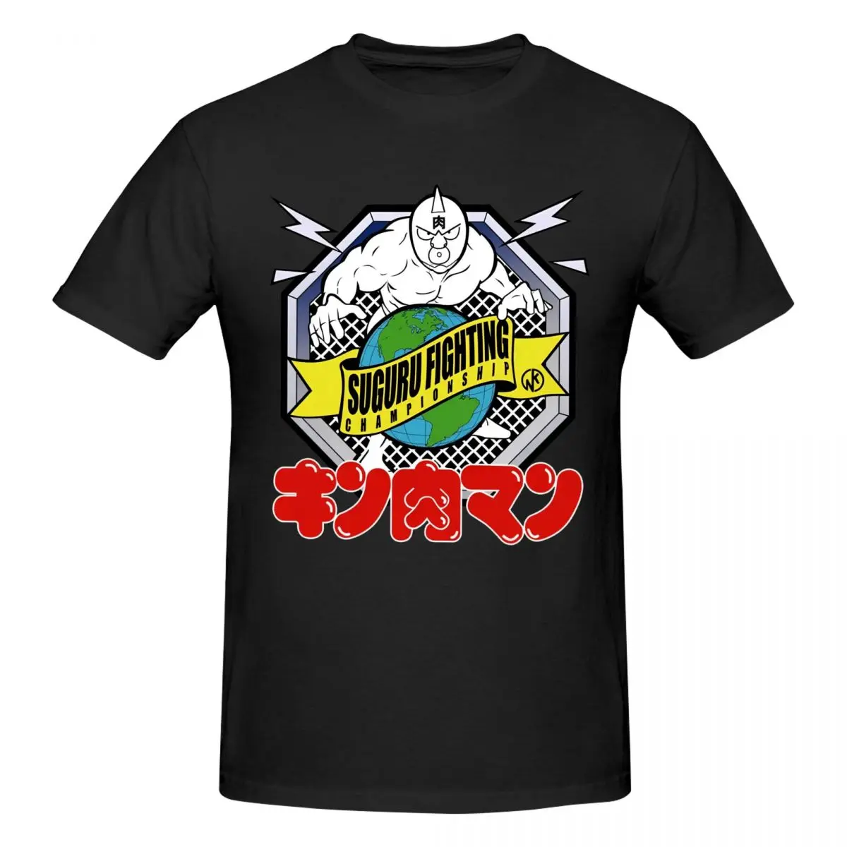 Men Kinnikuman Six Devil Knights Retro T Shirt Streetwear O-neck Cotton Tee Shirt