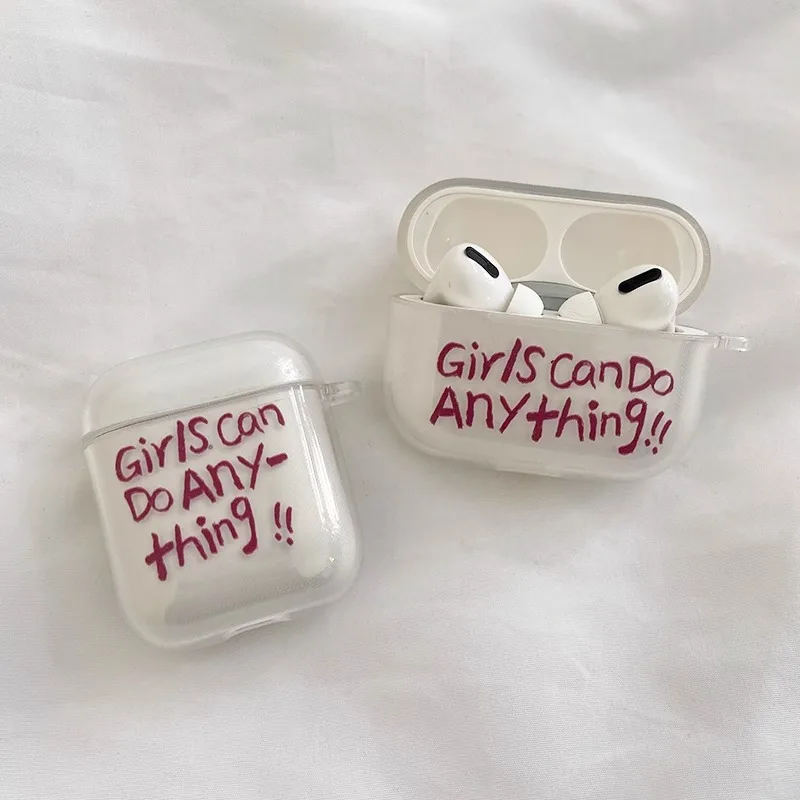 

Korea Letter Girl Transparent for Apple Airpods 3 Pro Case Cute Cartoon Airpods 1 2 Air Pods Pro 2 Case Airpods Case 에어팟 케이스