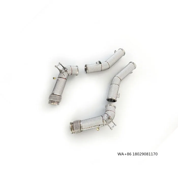 

Tuning Free Flow Exhaust Downpipe for MC20 3.0T 2020-2024 Car Sport Sound Stainless Steel Downpipe With Heat Shield