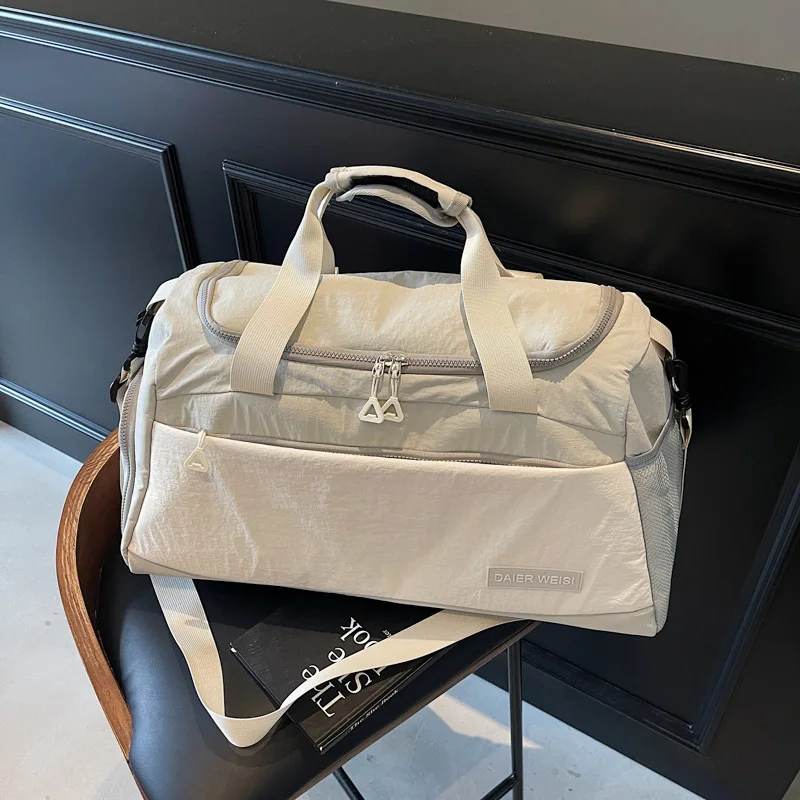 حقيبة تدريب اللياقة البدنية للفصل الجاف والرطب، سعة كبيرة، حقيبة رياضية يدوية للرجال والنساء أثناء السفر