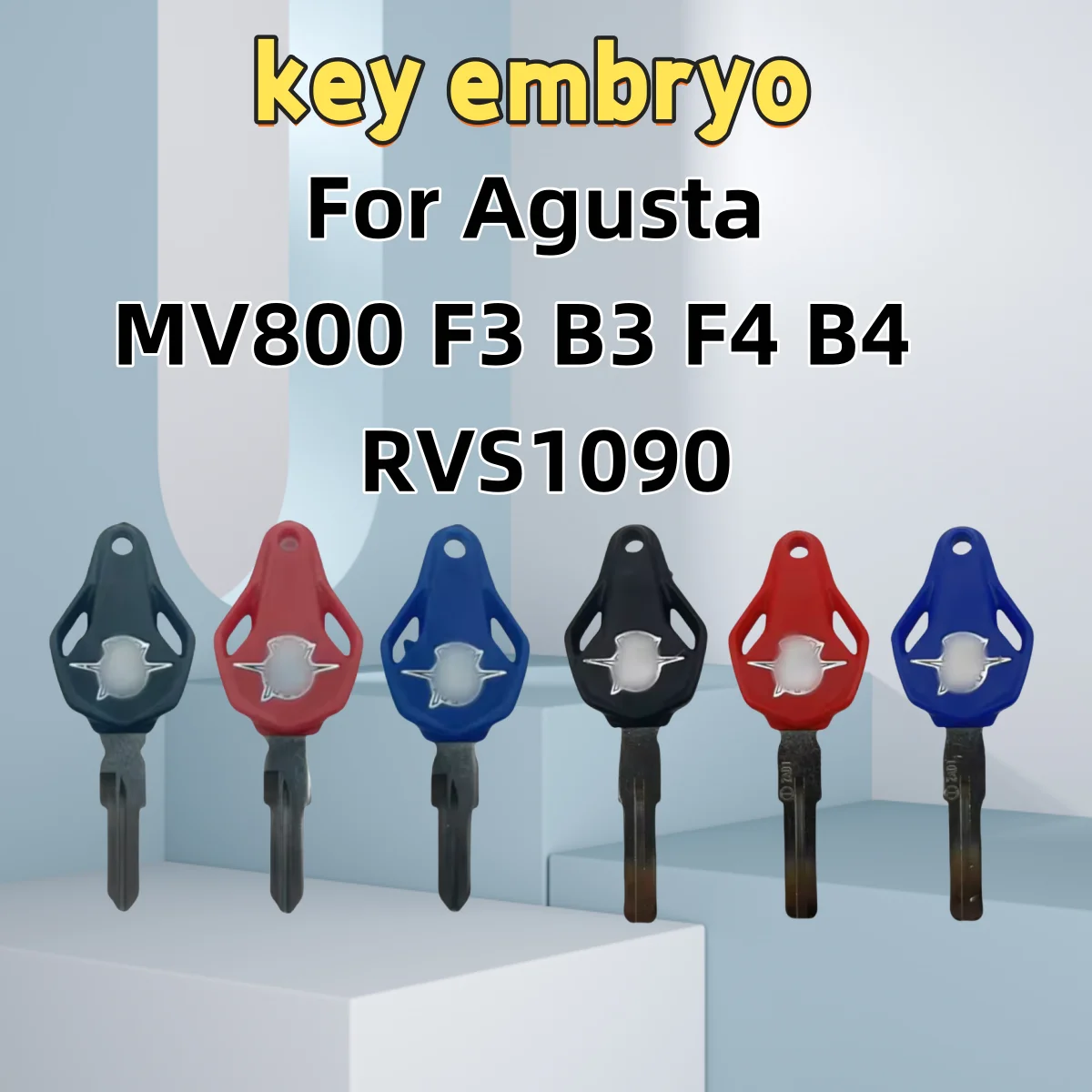 

30PC For Agusta MV800 F3 B3 F4 B4 Rivale Dragster RVS1090 Blank Key Motorcycle Replace Uncut Keys can be placed anti-theft chip