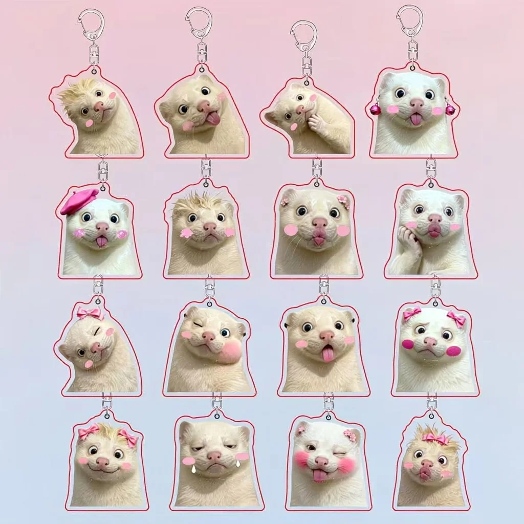 Puppy Kitten Interesting Funny Emoticons Bag Hanging Ornaments Cartoon Pendant Hot Decoration Affordable Jewelry Holiday Gifts