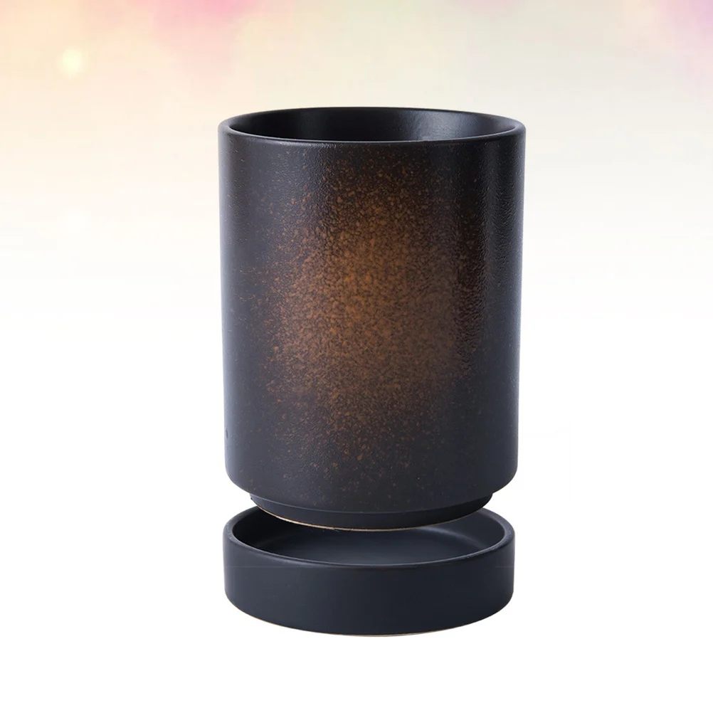 

Керамический держатель для палочек для еды, кухонный органайзер с дизайном сливного отверстия для контейнера для хранения столовых приборов, подставка для ложки и вилки