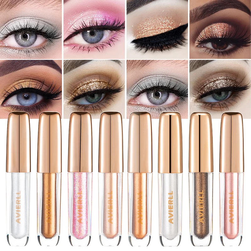 Liquid Eyeshadow Set  Glitter Eye Shadow Stick Kit Quick-Drying Long Lasting For Women Makeup Set