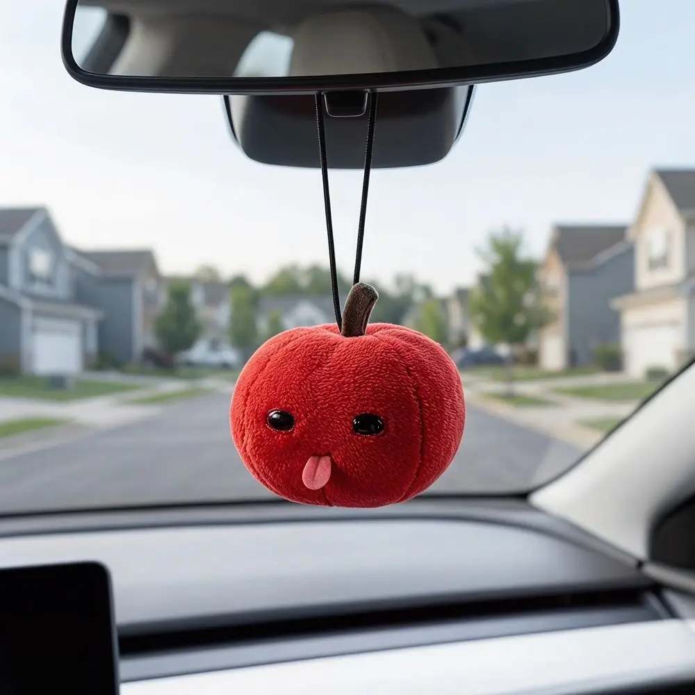 Purse Charm Green Red Fruit Keychain Soft Tongue Sticking Creative Keyring Funny Cute Backpack Pendant Girls