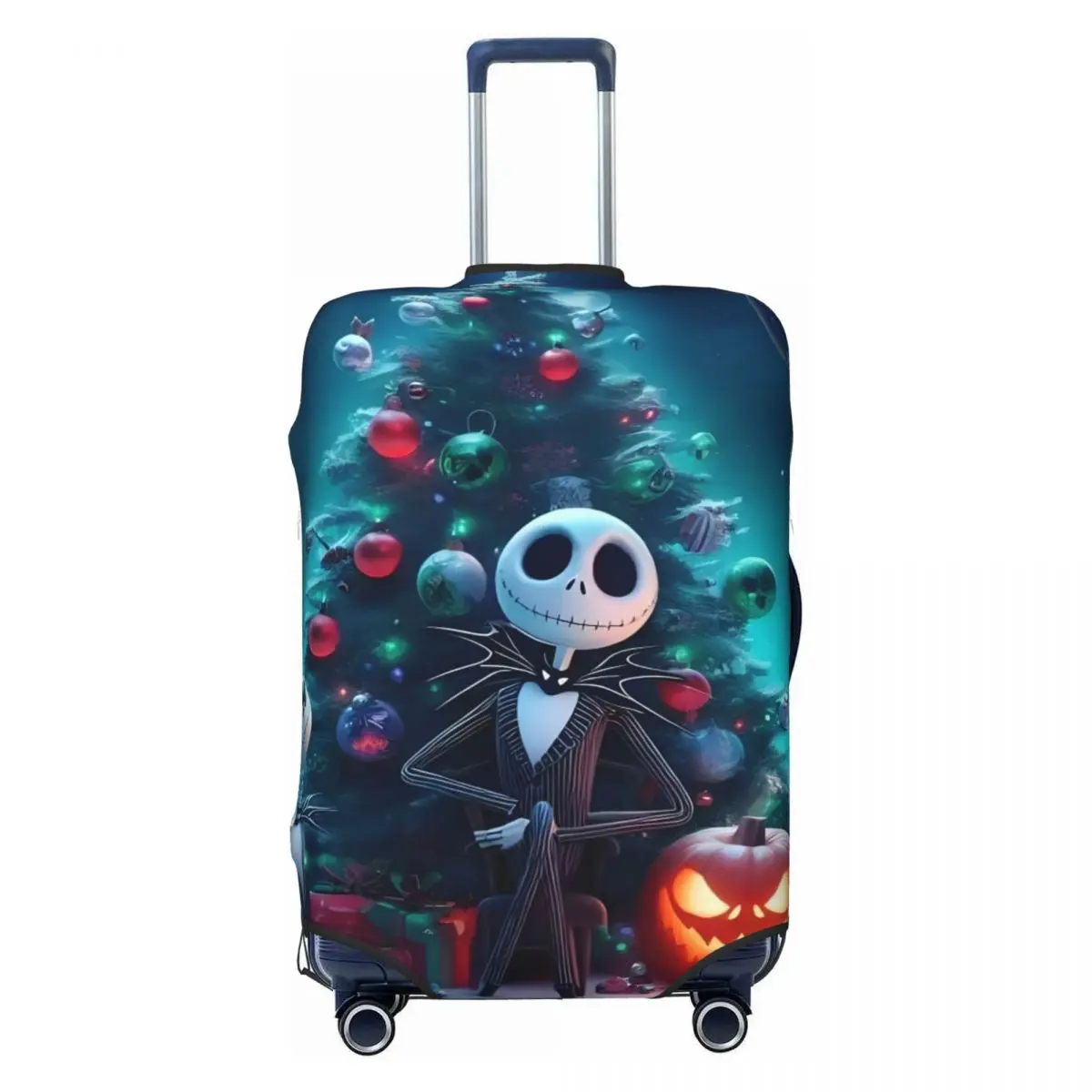 

Custom The Nightmare Before Christmas Suitcase Cover Elastic Movie Jack Skellington Luggage Protective Covers for 18-32 inch