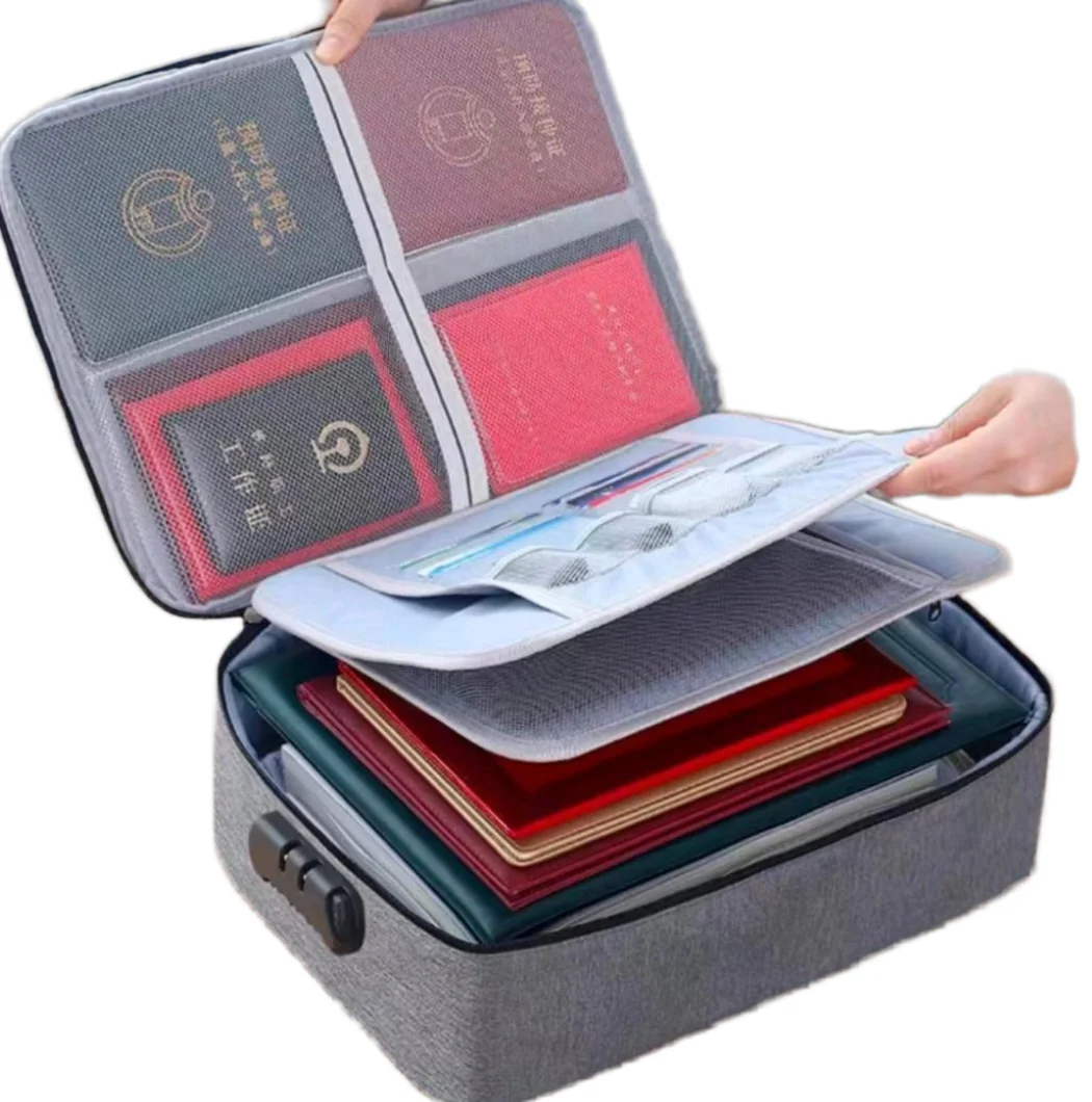 makeasy-document-bag-with-lock-fireproof-3-layer-storage-case-w-water-resistant-zipper-document-safe-portable-travel-organizer