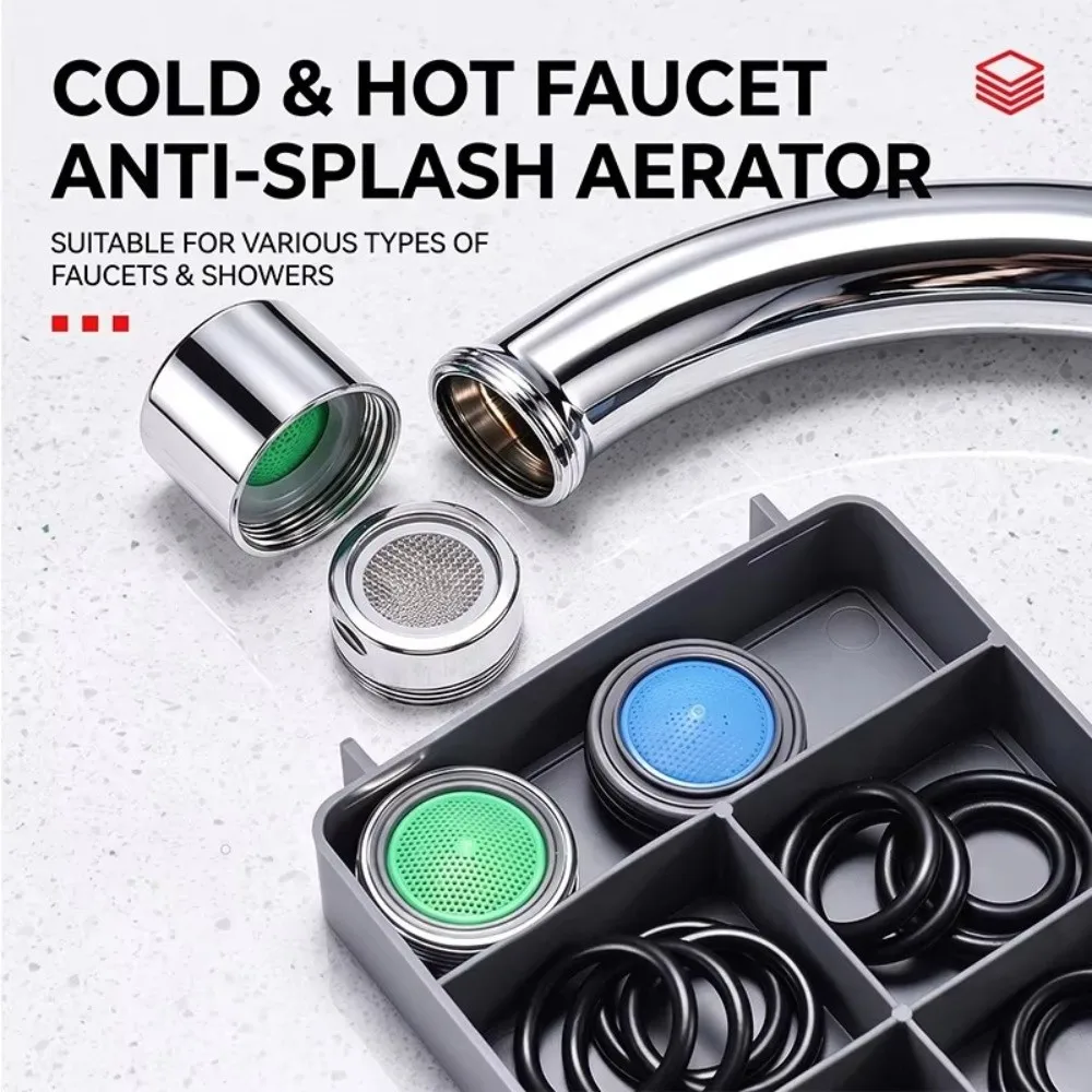 Multifunctional Kitchen and Bathroom Repair Accessories Box Rubber Fittings Metal Fittings Faucet Repair Kit Split Storage Tray