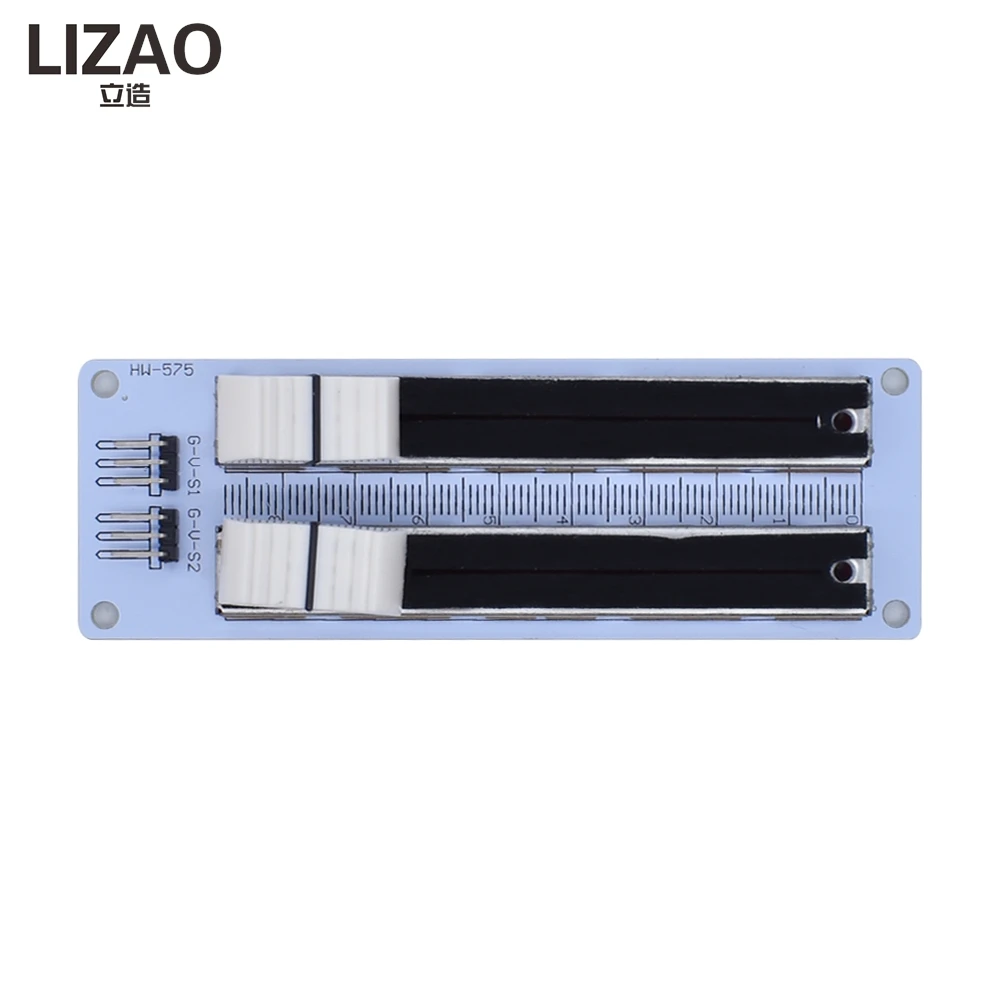 10K Double Row Sliding Linear Potentiometer Module, Analog Sensor for Arduino, Mixer Control & Electronic Projects