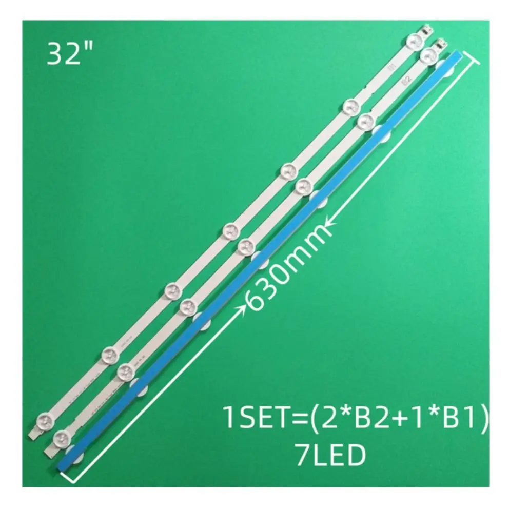 Retroiluminación LED para TV, accesorio para televisor, 32LN541V 32LN540V 32Ln541u32LN570R 32LN570B B1/ B2-Type 6916L-1437A 6916L-1438A LC320DUE SF, 630mm, 7 LED