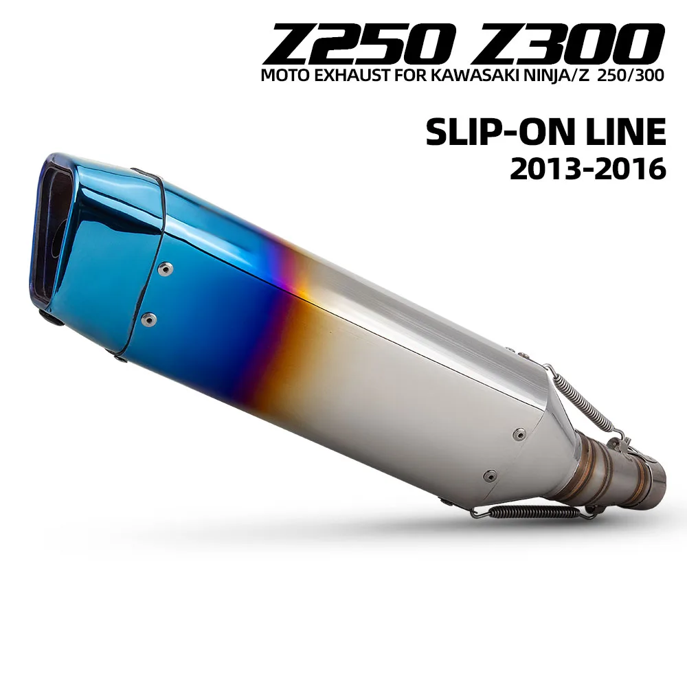 

Для Kawasaki Ninja250 Z250 Ninja300 Z300 2012-2016 мотоцикла без шнуровки, выхлопная труба, модифицированный глушитель средней трубы Escape с DB Killer