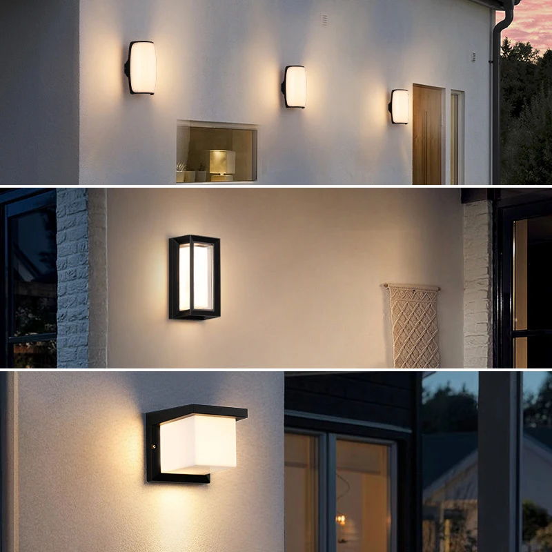 

Corridor Courtyard Bathroom Outdoor Wall Lamp Waterproof LED Super Bright Waterproof Light Wall Lamp