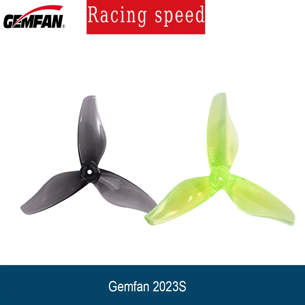 4 أزواج Gemfan 2023S 3-Blade المروحة 1.5 مللي متر ثقب لطائرات بدون طيار صغيرة FPV 2 بوصة محرك 1105 5500kv