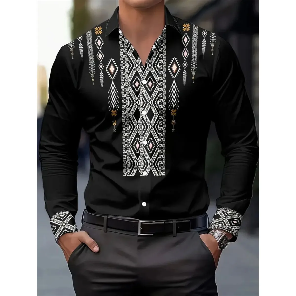 Faionable Mens Long Sve irt Ethnic Venta caliente 00% otro material primavera 2026 ropa señoras suéter con capucha