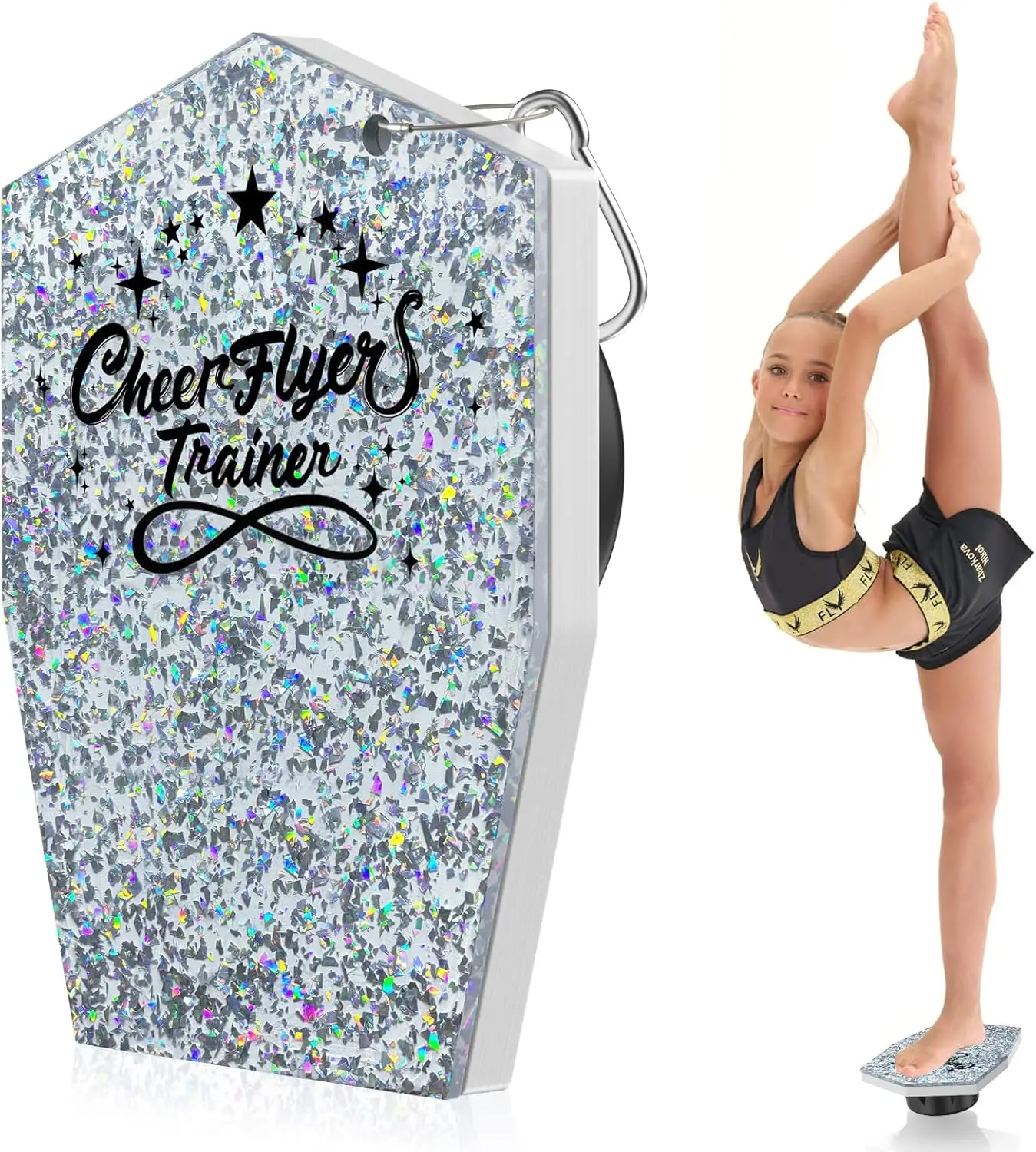 

Cheerleading Stunts and Gymnastics Training, No Specific Material, No Color Specified, Improves Core Strength and Flexibility