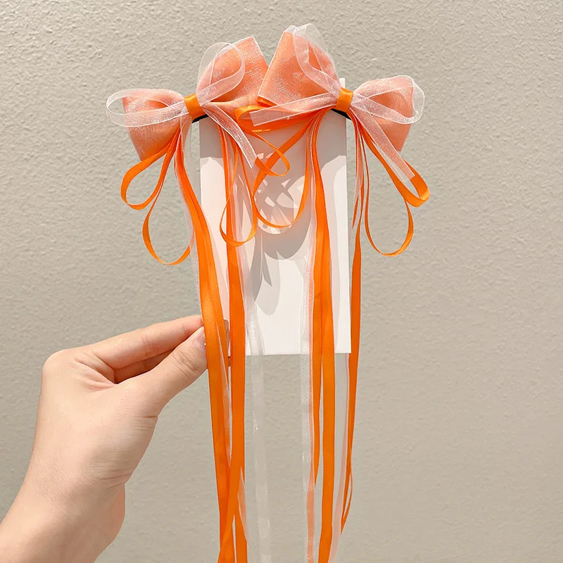 New Chinese Style Bow Tassel Streamer Hairpins Children Sweet Girls Hair Clips Cute Women Barrettes Hairgrips Hair Accessories