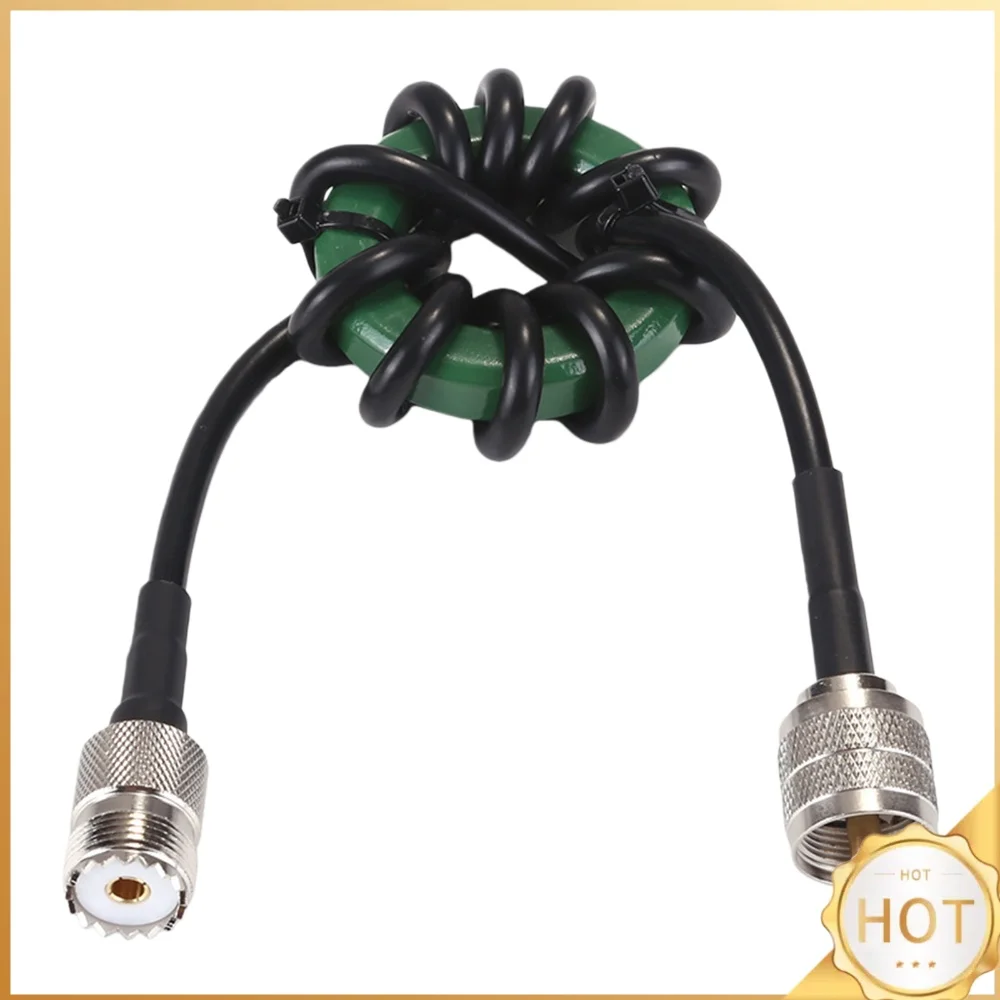 1.8-30MHz HF Choke Balun Nickel Zinc Ferrite Core Shortwave Choke Coil for Ham Radio Shortwave Communication Antenna EMI