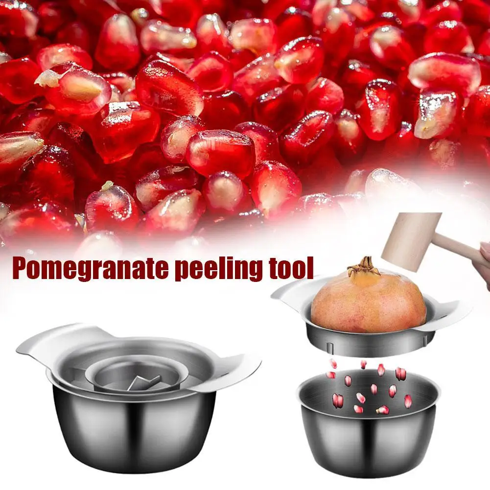 

Stainless Steel Pomegranate Peeling Pulp Separator Kitchen Fruit Vegetable Tool Quick Peeler Seed Remover