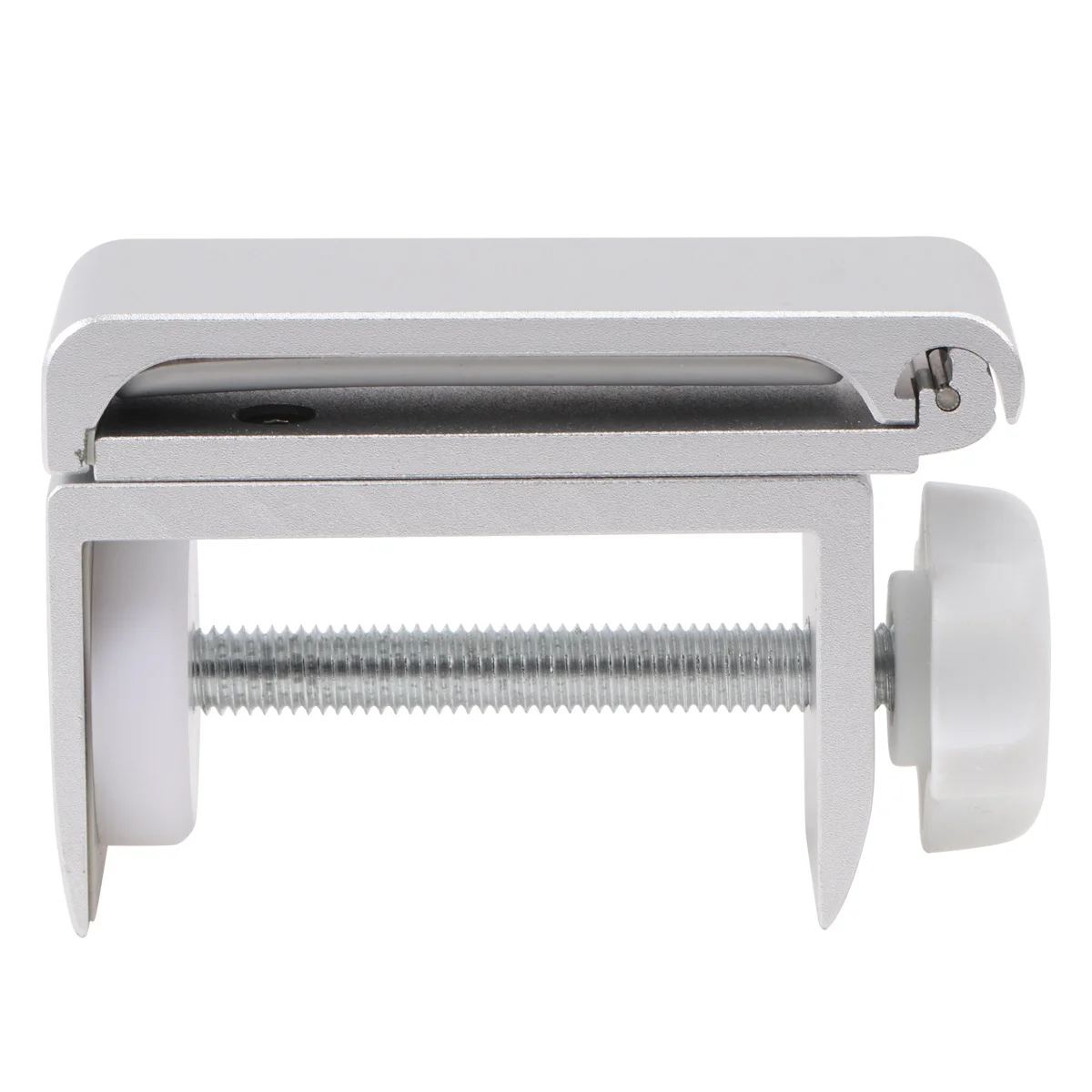 حامل سماعة الرأس حامل سطح المكتب معدني فضي خطاف سماعة الرأس المدمج للاستخدام المنزلي والمكتب والمدرسة رف سماعة الرأس #1