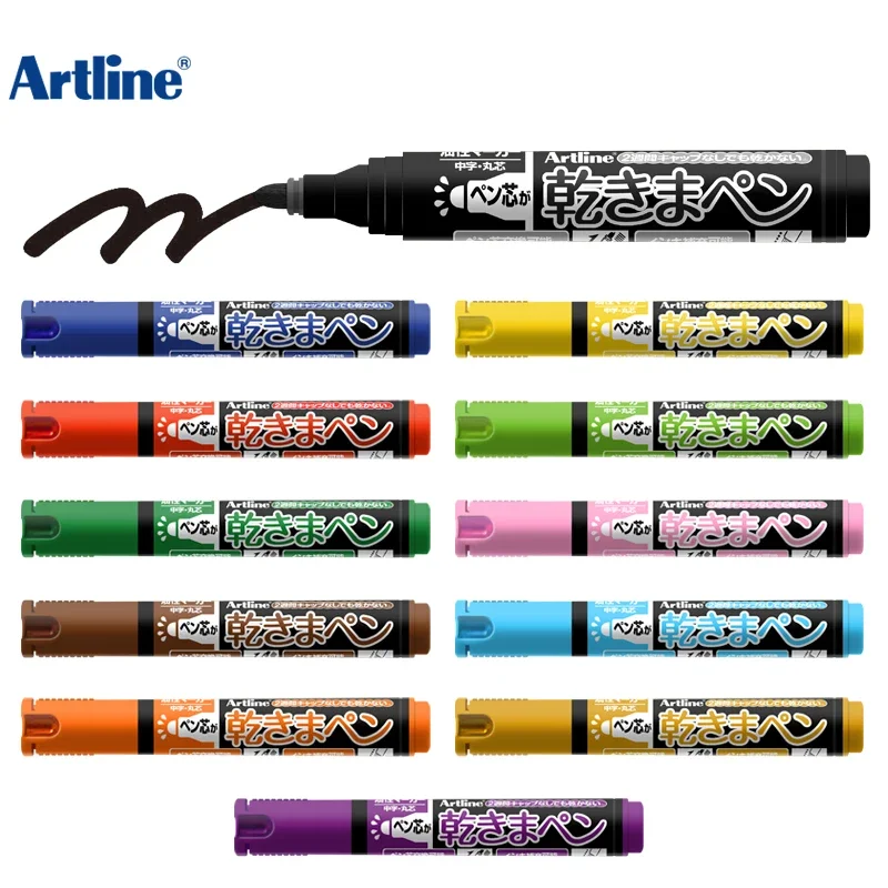 

1pcs Artline K-177N Moisture-core anti-drying Laboratory marker pen round head exchangeable tip exchangeable ink 1.5mm