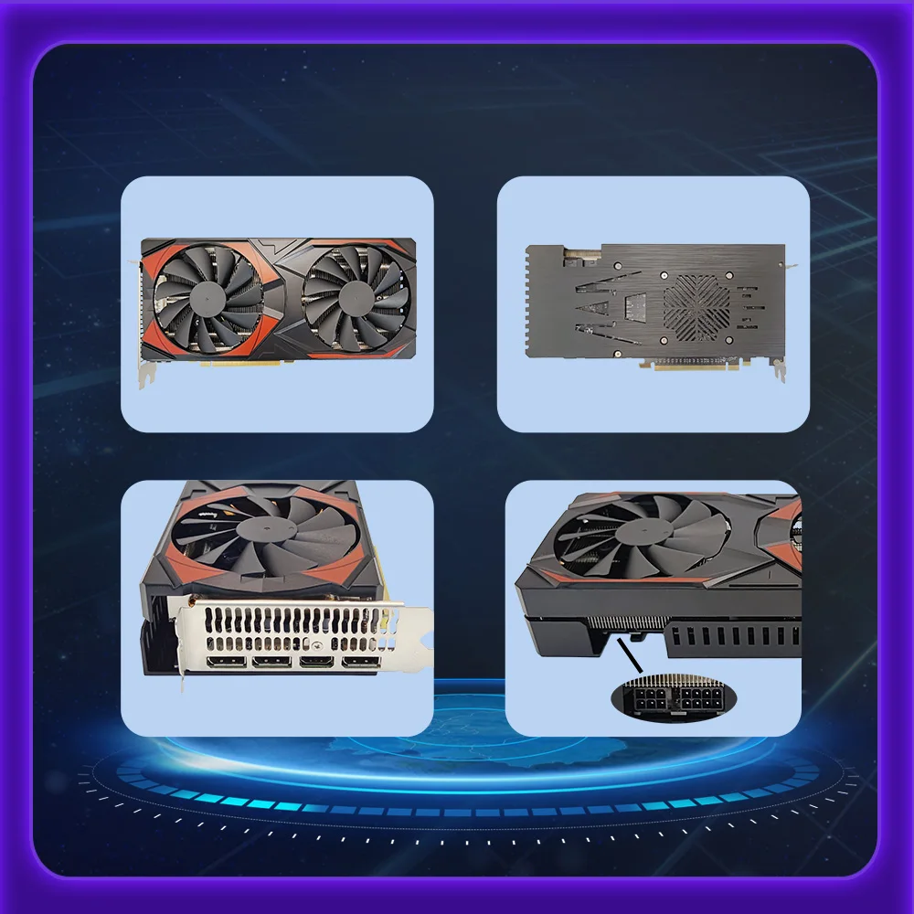 Imagem -04 - Kinology-placa Gráfica Amd Radeon Rx5700xt 8gb Memória Gddr6 Pcie4.0x16 Dpx3 256bit Placa de Vídeo Gamer para Computador Desktop Novo