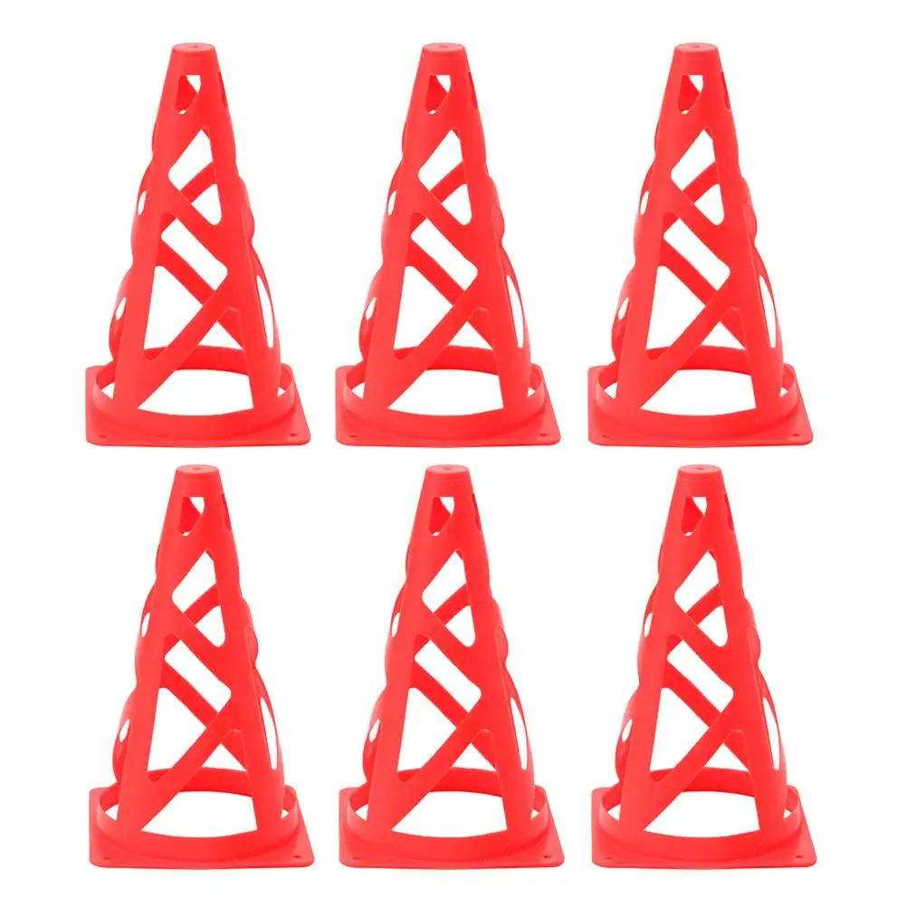 

6 шт. тренировочные конусы для мини-футбола, спортивный маркер, оранжевый для спортивных дрелей для скейтборда