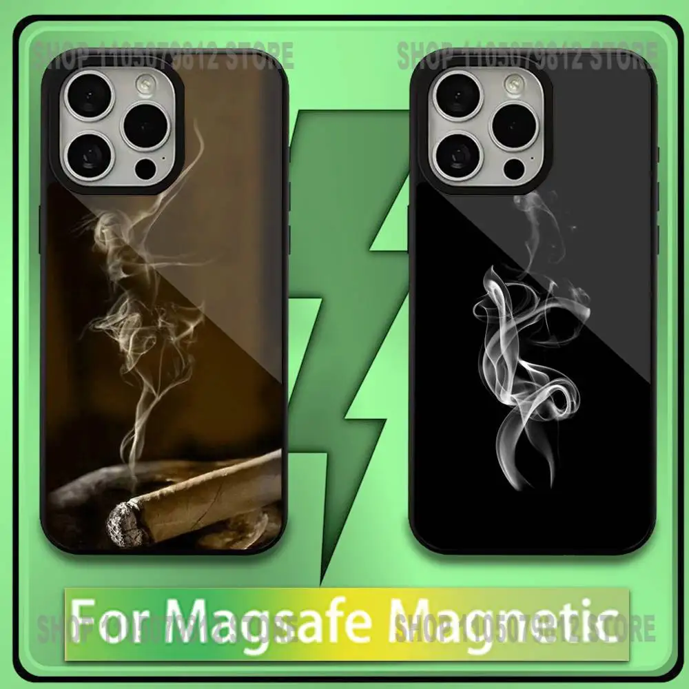 

Cigarette Theme Phone Case For iPhone 17,16,15,14,13,12,11,Plus,Pro,Max,Mini Soft Magesafe Magnetic Wireless Charge