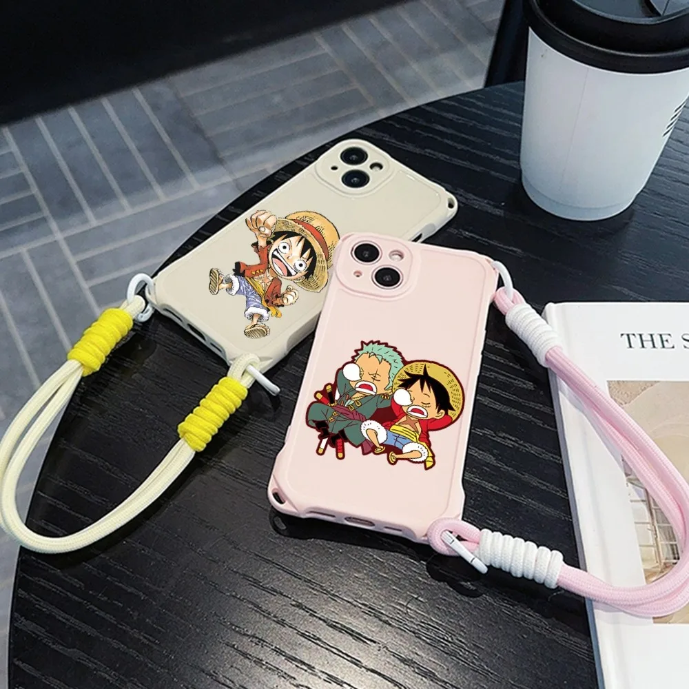 Anime_One_pieces_l-luffy Phone Case For Iphone 11 13 14 15 16 Pro Max X Xr Xs Max Four-corner Anti-fall Shell