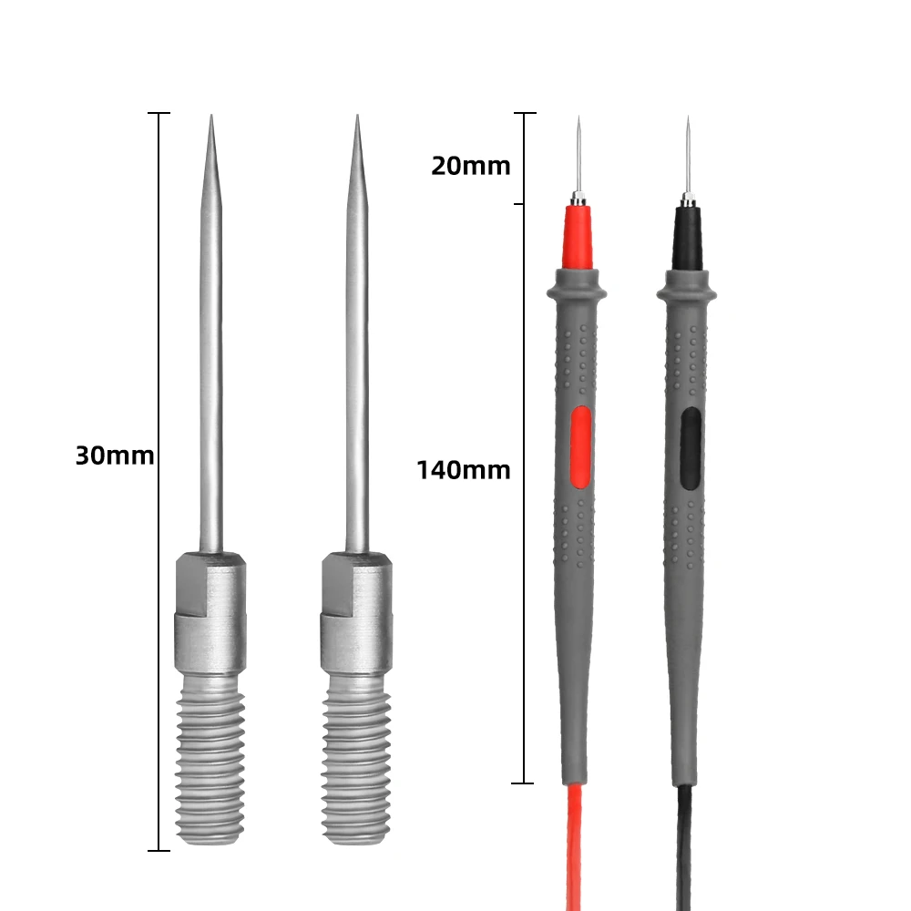 Puntali per Test multimetro in Silicone aghi per Test sostituibili pin ago in acciaio ad alta precisione per cavo multimetro digitale Feeler