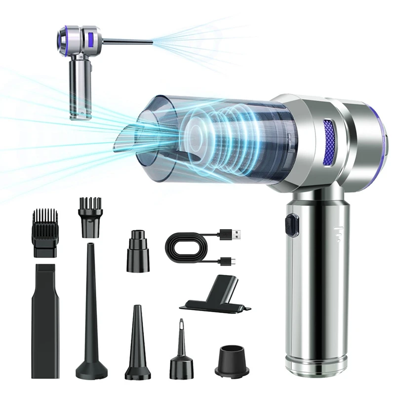 

Vacuum Portable Cordless,21000Pa Powerful Hand Held Vacuum Cleaner With Brushless,4In1 Mini Vacuum Cleaner For Car,Home-Newest