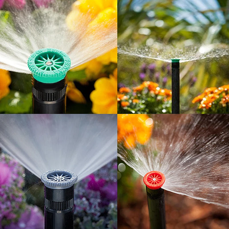 0~360 Degree Adjustable Scattering Sprinkler Up Garden Park Farm Lawn Irrigation Sprinkler Replacement Nozzle 1/2