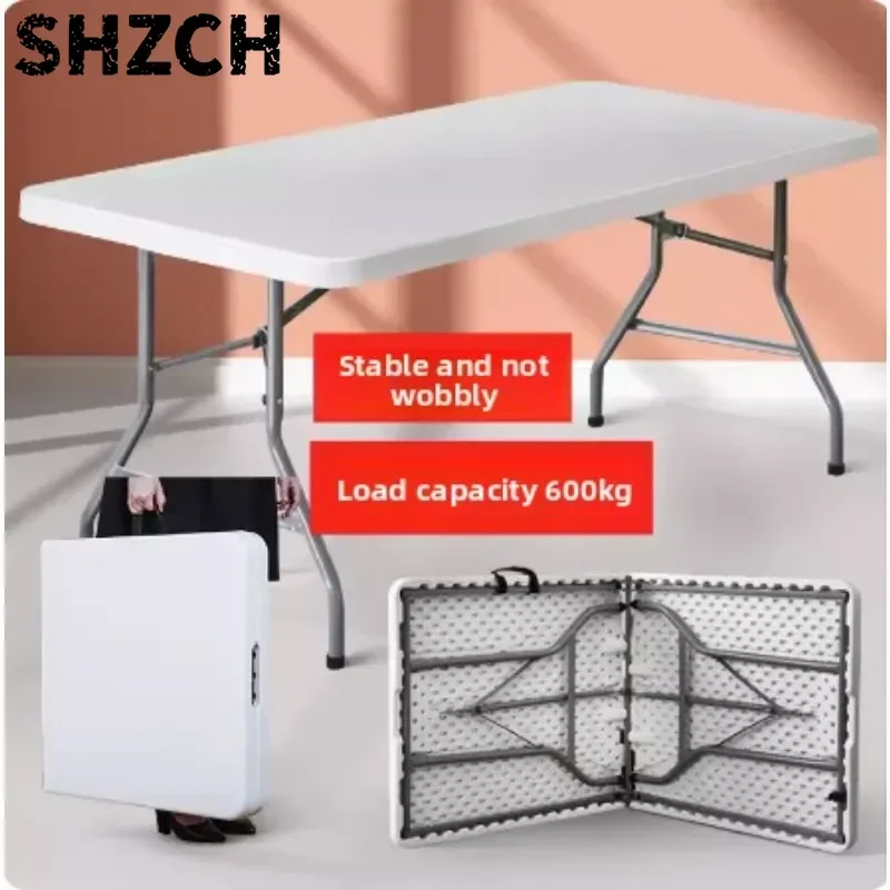 캠핑테이블 1.2 Meters Folding Table Modern Simple Outdoor Night Market Stall Folding Table Outdoor Camping Table Mesa Plegable