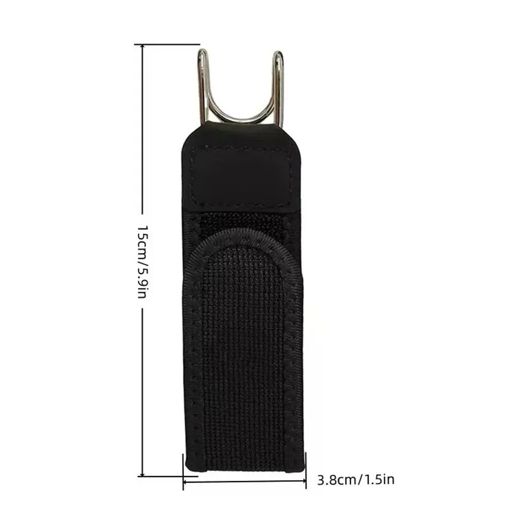 Nova Cinta de Cintura Ajustável Elástica com Fivela, Fita Mágica e Ganchos de Metal, Cinto de Ferramentas Portátil para Atividades ao Ar Livre, em Nylon Macio
