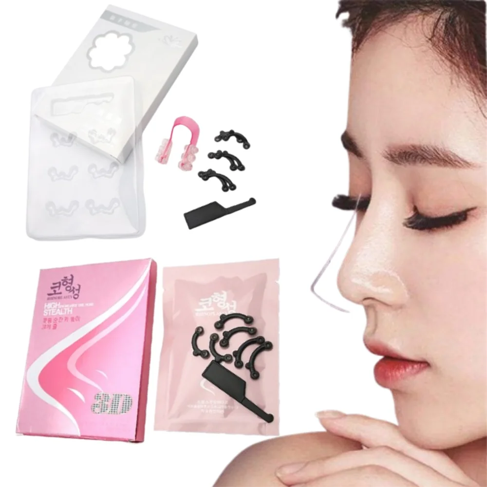 Set Beauty Nose Up Lifting Shaping No Pain 3 Size Bridge Straightening Clipper Corrector Nose Shapers Facial Care Tools