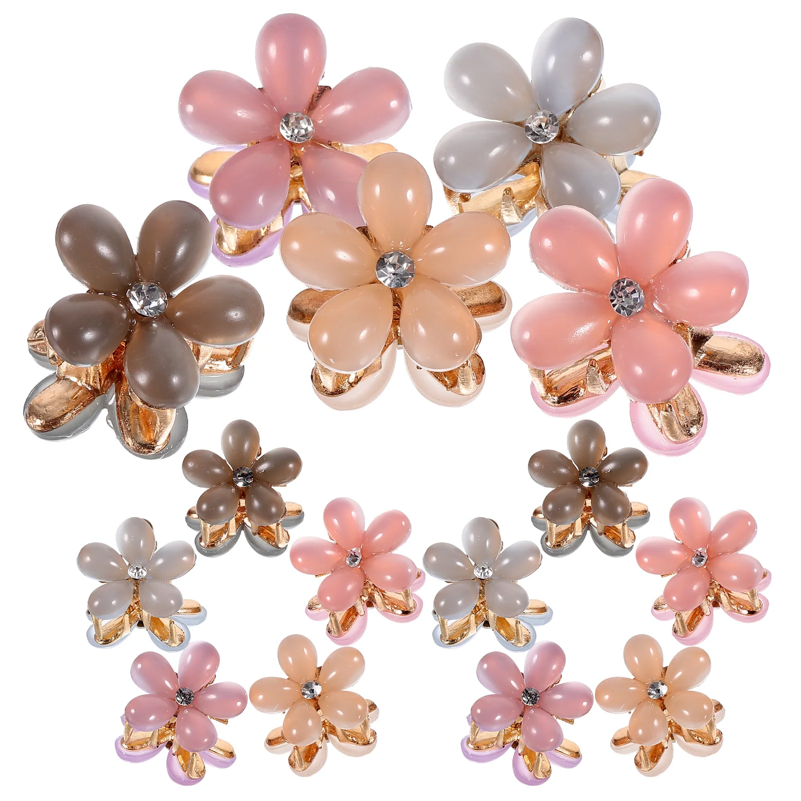 

20Pcs Stylish Flower Hair Clips Mini Small Hairpins for Girls and Women Cute Hair Accessories for Daily Use Kids Gift