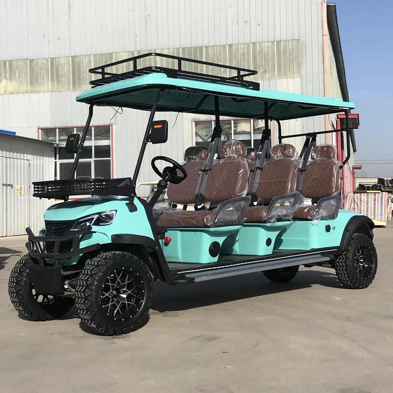 Großhandel 4000 W/7500 W Elektrische Beste Neue 48 V/72 V Lithium Powered Straße 2 4 6 8 sitze Buggy Jagd Golf Warenkorb