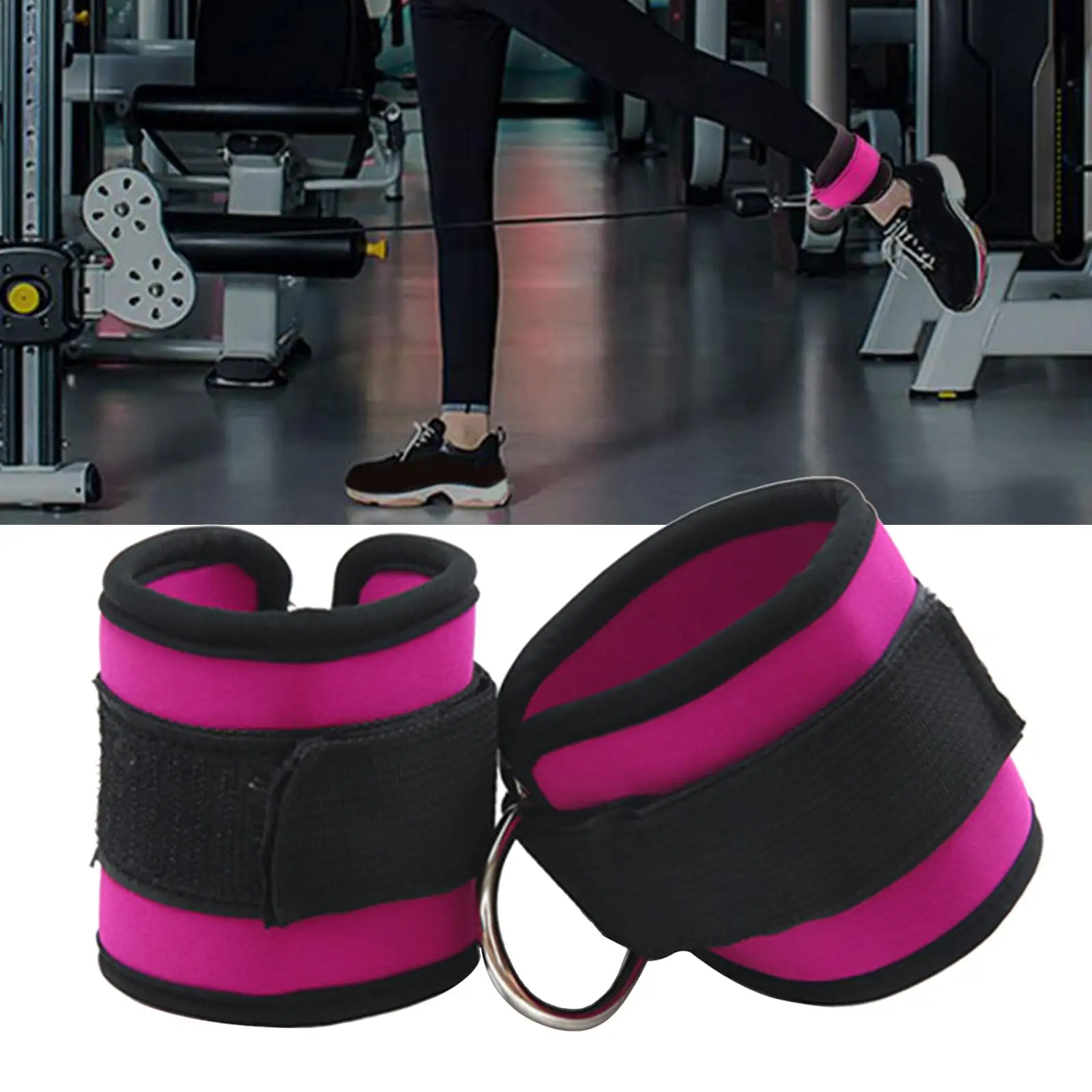 1 Pair Exercise Ankle , Squat Leg Extensions Support Weight Lifting Ankle Bands for Men Women