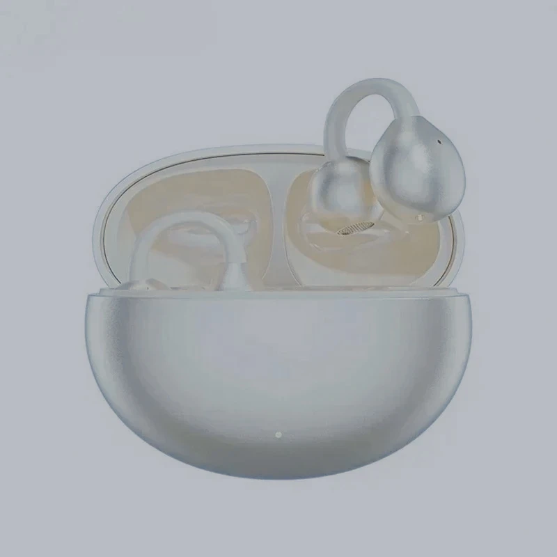 Auriculares Inalámbricos con Clip para Oreja, Bluetooth 5.3, Control Táctil, Estéreo, Deportivos, con Cancelación de Ruido y Micrófono