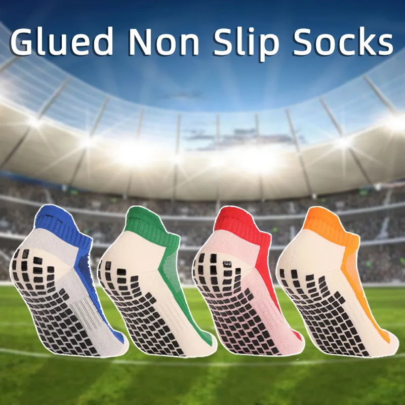 

10 Colors Football Socks Non-Slip Silicone Sole Professional Low-Tube Men Women Soccer Yoga Grip Socks Sports Accessories