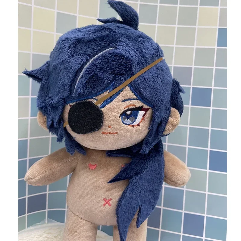 게임 Genshin Impact Kaeya 봉제 인형 박제 장난감 봉제 인형 만화 파란 머리 소년 변경 정장 복장 의류 장난감 베개 선물