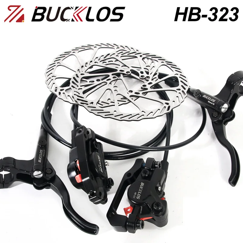 

BUCKLOS 2 Piston Bike Hydraulic Brakes 800/1500MM Bicycle Disc Brake Caliper Lever 160mm Road MTB Brakes Set Bike Oil Brake